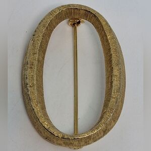 * Vintage Les Bernard Letter O Initial Pin Brooch